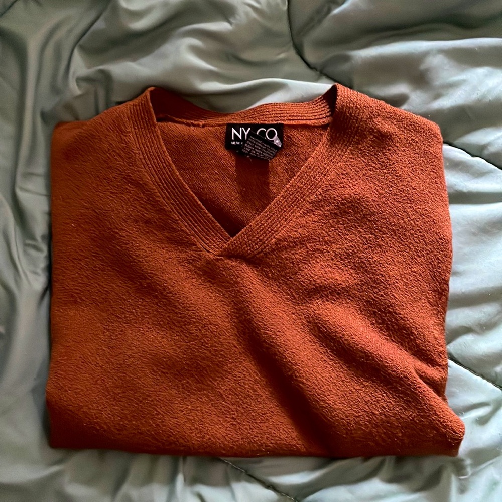 Ny & co rust colored shirt